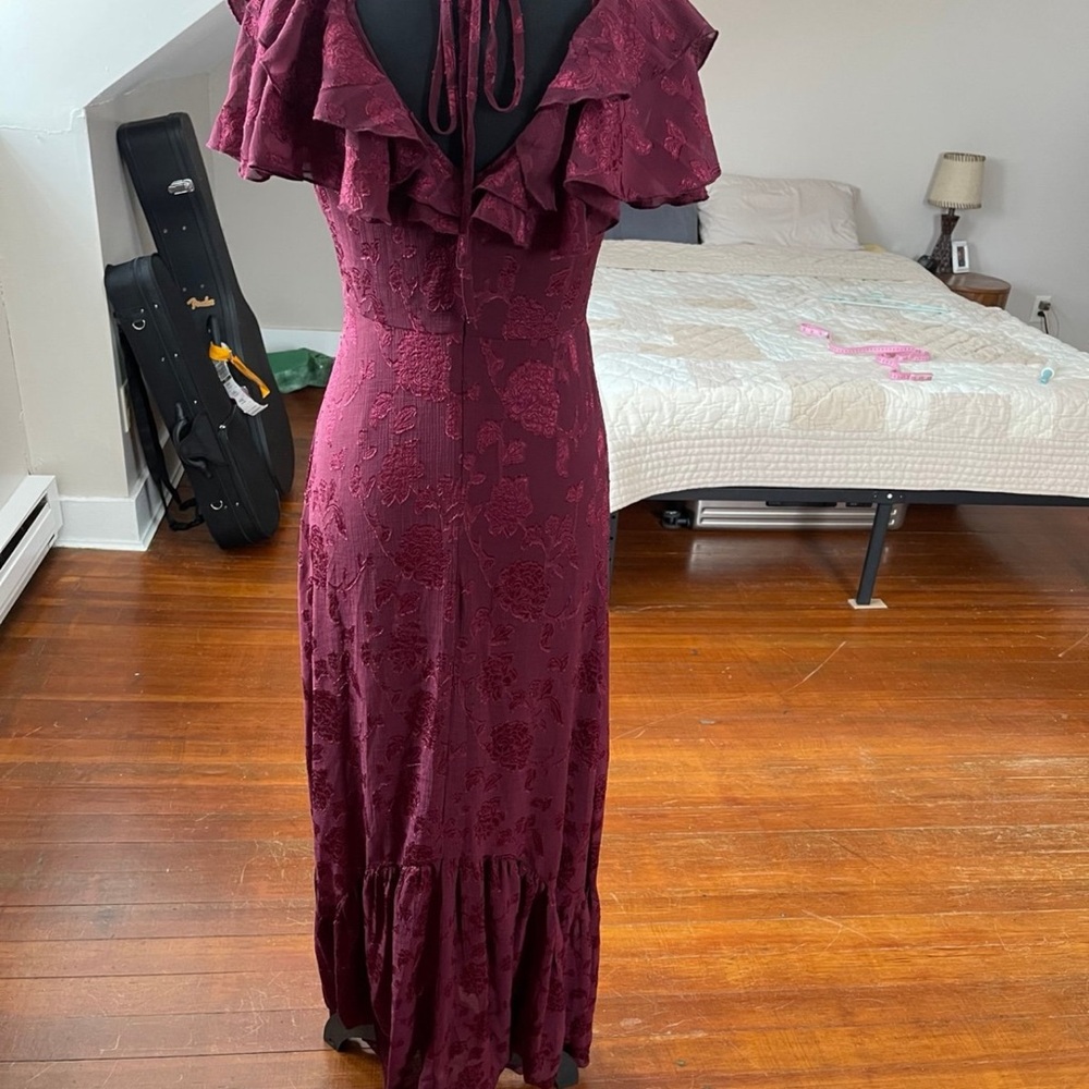 Francesca's Collections Ruffle Maxi Dress - Picture 6 of 14